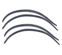 parafango Per VW 4 Pezzi Adesivi Paraurti Fibra Carbonio Auto Camion Strisce Gomma R Sopracciglia Labbra Antigraffio Passaruota(4pcs Carbon Fiber)