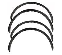 parafango Per VW 4 Pezzi Adesivi Paraurti Fibra Carbonio Auto Camion Strisce Gomma R Sopracciglia Labbra Antigraffio Passaruota(4pcs Black)