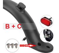 Parafango posteriore con gancio, luci monopattino led Xiaomi M365, M365 Pro