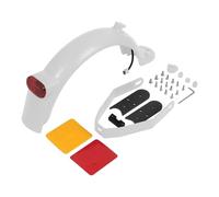 Parafango posteriore, freno, fanale posteriore, compatibile con Xiaomi M365 E-Scooter Pro 2 Mi3 con set di parti di cuscinetti di copertura for fessure, parti di supporto rinforzate(White set)