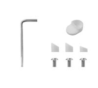 Parafango posteriore, freno, fanale posteriore, compatibile con Xiaomi M365 E-Scooter Pro 2 Mi3 con set di parti di cuscinetti di copertura for fessure, parti di supporto rinforzate(White dust plug)