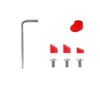 Parafango posteriore, freno, fanale posteriore, compatibile con Xiaomi M365 E-Scooter Pro 2 Mi3 con set di parti di cuscinetti di copertura for fessure, parti di supporto rinforzate(Red dust plug)