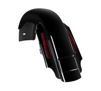 Parafango posteriore nero verniciato in ABS con lente rossa chiara CVO LED compatibile con modelli 1993-2009