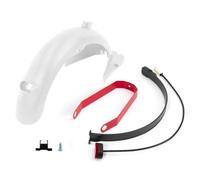 Parafango Posteriore Parafango Staffa di Supporto Kit di Riparazione Nero for Max G30 G30LP G30D Scooter Elettrico Accessori parafango(White)