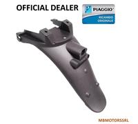 PARAFANGO POSTERIORE PIAGGIO BEVERLY 125 2007 2008 PORTATARGA NERO ORIGINALE