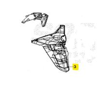 PARAFANGO POSTERIORE PORTATARGA SYM JOYMAX Z 300 2025 LY30WA-EU
