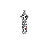 Parafango posteriore stradale dazzle black white