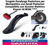 Parafango Posteriore x Monopattino Con Fanali Posteriori Compatibile Universale