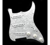 Parafango Precablato Adatto Per Chitarra Elettrica ST SSS Pickguard Pickup Con Battipenna E Manopola Accessori In Più Colori(Pearl A)