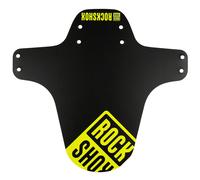 Parafango MTB RockShox Nero con Stampa Giallo Neon - Protezione Forcella e Installazione Facile