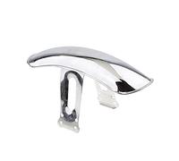 Parafango Ruota Anteriore Universale Per Moto Retro Nero Chrome Posizione Parafango Paraspruzzi Parafango Per CG125 GN125 RESPUNEKBAH(Front 2)