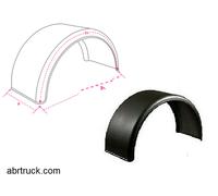 PARAFANGO RUOTA POSTERIORE TERMOPLASTICA UNIVERSALE CAMION FURGONI TRATTORE