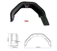 PARAFANGO SINISTRO CON PARASPRUZZO (Lungh. 660mm - Largh. 200mm) ELLEBI - 306836
