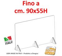 Parafiato in Plex satinato SU MISURA Barriera Divisoria Protettiva Anticontagio