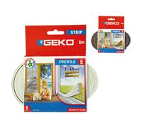 PARAFREDDO IN GOMMA PER PORTE E FINESTRE 'STRIP' MM 9 x 6 M -MARRONE - 12 PZ