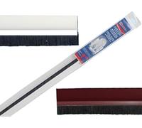 Parafreddo paraspifferi adesivo sottoporta PVC rigido con spazzola cm 100x4 h (Marrone)