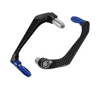 Parafreno e Paraleve Moto Universali + 7/8 Pollici Paramani per Motocicli - Protezione Manubrio in Lega di Alluminio (Blu)