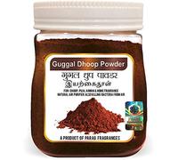 Parag Fragrances Guggal Dhoop Powder for Pooja, Hawan, Home Fragrance and Dhoop / 180 Gram Pack/with Plate and Cone Maker