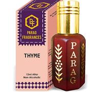 Parag Fragrances Thyme Attar 1 Tola / 12 ml (Crystal Series) (Limited Time Launching Offerta Pack) Naturale Distiled Attar/Senza alcool/Attar di lunga durata