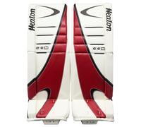 Paragambe portiere per hockey CCM Eflex 7.9 HEATON White/Black/Red Intermediate 31 + 1 pollice