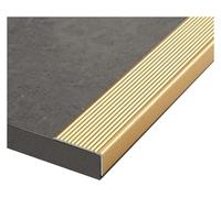paragradino antiscivolo per scale, Profilo for gradini disponibile in multicolore e in diverse misure(Gold,W4 x H2cm)