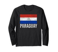 Paraguay Bandiera Sigillo Asuncion Maglia a Manica