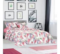 PARAH Set Lenzuola Completo Letto Matrimoniale, Cotone, Glicine | 4 Pezzi, Lenzuolo con Angoli 170x200 cm, Lenzuolo Piatto 240x280 cm e 2 Federe 50x80 cm, Certificato Oeko-Tex