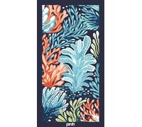 PARAH Telo Mare Cotone 90x170 cm, per Spiaggia, Piscina e Viaggio Coralli