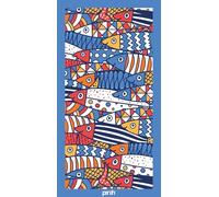 PARAH Telo Mare Cotone 90x170 cm, per Spiaggia, Piscina e Viaggio Pesci