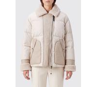 PARAJUMPERS Piumino corto trapuntato con colletto classico in shearling S Panna
