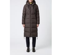 PARAJUMPERS Piumino lungo in nylon trapuntato con cappuccio e chiusura zip XS Grafite