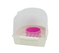 Parakeet Bath, Parakeet Bath Tub For Pet, Spill-Proof Clear Shower Feeder, Parrots Finches Monk Aviary Feeding Water Indoor Outdoor Home Garden Inside Outside