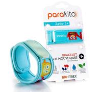 BIOSYNEX - PARAKITO - Braccialetto anti-zanzare ricaricabile - 2 ricariche incluse - 1 mese di utilizzo - Senza DEET - Motivo mostri - Taglia Junior 3+