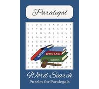 Paralegal Word Search Puzzle Book: Word Searches with Easy to Read Print about Paralegal, Legal, and Law | 6x9 inches, 110 pages | 50+ puzzles