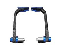 Paraleve Moto Coppia paramani for moto in alluminio Protezione anticaduta for motocicli for le mani da motocross(Blue)