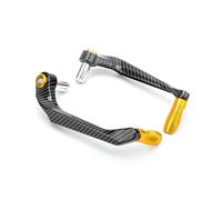 Paraleve Moto, Fydun 7/8 Pollici 22mm Paramani Moto Universali Protezione del Manubrio del Motociclo in Lega di Alluminio Protezione Leva Freno per Moto, Auto Elettriche, Mountain Bike, Scooter(oro)