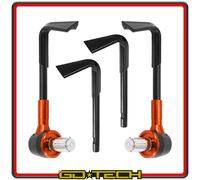 PARALEVE MOTO SCOOTER PROTEZIONE LEVE FRENO FRIZIONE COPPIA Arancione Anodizzato