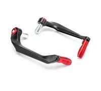 Paraleve Moto Universali 22mm, Protezione Leve Freno Frizione con Rivestimento, Protezione Manubrio per Freno e Frizione in Lega di Alluminio CNC per Moto, Scooter e Quad (Rosso)
