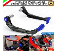 PARALEVE PROTEZIONE LEVE FRENO FRIZIONE CARBON LOOK BLU PER YAMAHA XT 600