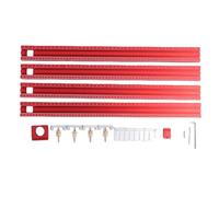 Parallel Guide Rail System | Adjustable Aluminum Alloy Saw Track Set | Woodworking Guide Rail for Precise Curves/Trimming/Cutting | 600mm (23.62in) Kit