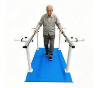 Parallele per Fisioterapia, Barra di Assistenza alla Deambulazione Regolabile in Altezza e Larghezza, per Riabilitazione e Problemi di Equilibrio nella Deambulazione(Blue2)