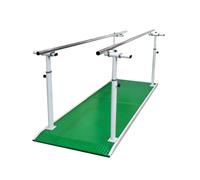 Parallele per Fisioterapia, Barra di Assistenza alla Deambulazione Regolabile in Altezza e Larghezza, per Esercizi di Riabilitazione Domestica e Professionale(Green)