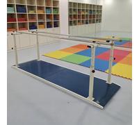 Parallele per Fisioterapia, Barre da Allenamento Regolabili in Altezza e Larghezza, Attrezzatura per l'allenamento riabilitativo degli arti inferiori in stazione eretta(Blue)