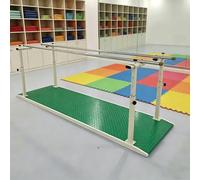Parallele per Fisioterapia, Barre da Allenamento Regolabili in Altezza e Larghezza, Attrezzatura per l'allenamento riabilitativo degli arti inferiori in stazione eretta(Green)