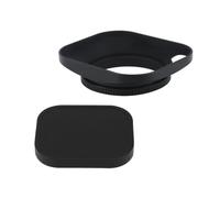 Paraluce avvitabile in metallo da 46 mm progettato con cavità + cappuccio, compatibile con Leica, fotocamera a telemetro con lente filettata filtro E46 da 46 mm nero