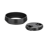 Paraluce con cappuccio, compatibilità for fotocamera digitale Leica Q3 43 Q2 Q nero oro sostituisce la copertura rotonda(Black)