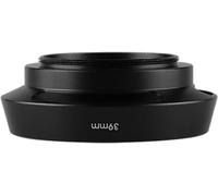 Paraluce corto ventilato in metallo nero 39mm, compatibile con Canon | Accessorio per obiettivo, 1 x paraluce ventilato in metallo