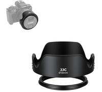 Paraluce da 58 mm, paraluce a tulipano JJC compatibile con Canon EOS 4000D 2000D 1300D 750D 700D 850D 800D 90D 80D con EF-S 18-55 mm f/3,5-5,6 IS STM, design reversibile, supporto per filtro e tappo