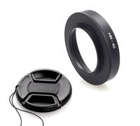 Paraluce in metallo HN-40 e copriobiettivo da 46 mm compatibile con Nikon Z50 Z30 Zfc kit Z DX 16-50 mm f/3.5-6.3 VR Lens (confezione da 1+1)
