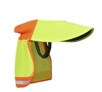 Paraluce per casco, 2 pezzi, solare per canto traspirante, parasole in rete ad alta visibilità, parasole per casco rigido, parasole riflettente